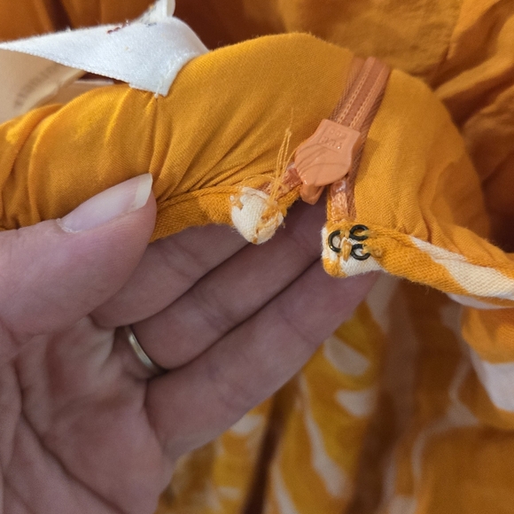 Anthropologie• Orange Pleated Wide Leg Women's Jumpsuit. Sz 4 - Picture 10 of 16